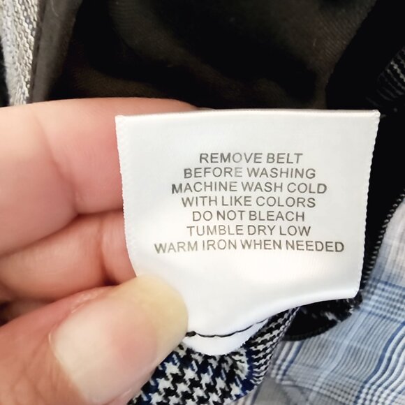 ModCloth Plus Size Wide Leg Plaid High Waist Trouser Pants Women 1X Pockets - Picture 16 of 16